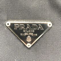 美品!! PRADA プラダ ミニハンドバッグ アクセサリーポーチ ナイロン ブラック 白タグ有(8) 目立った汚れキズ無し 保存袋有 YS J9RC_画像3