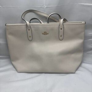 COACH コーチ F72673　トートバッグ　ショルダーバッグ　ホワイト 中古　KH RJCI