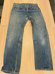  Vintage Levi's Denim брюки джинсы 501 66 модель предыдущий период б/у одежда USA America Showa Retro 