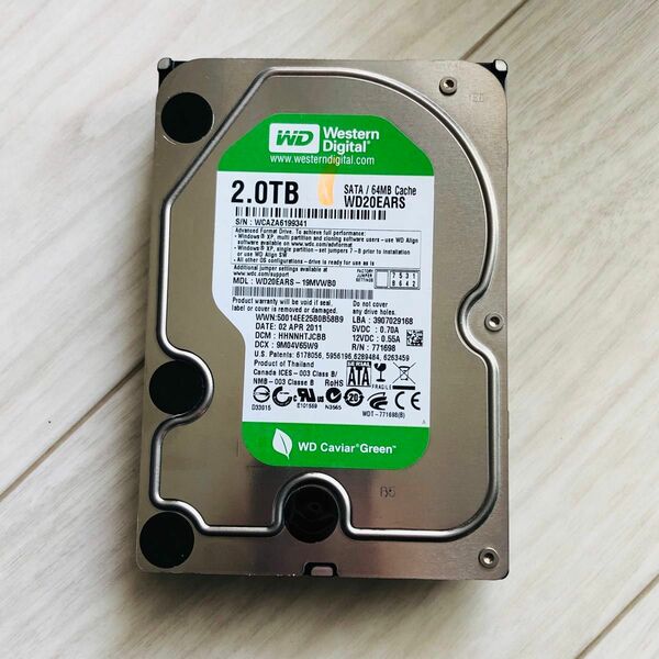 3.5インチ　ハードディスク2TB