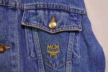 80's MCM Vintage Denim Jacket size L エムシーエム デニムジャケット 金ボタン ビンテージ_画像7