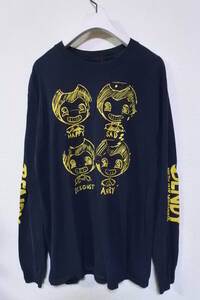 Bendy and The Ink Machine L/S Tee size M ベンディアンドザインクマシン Tシャツ ブラック