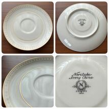 * Noritake ノリタケ/ Ivory China アイボリーチャイナ カップ＆ソーサー セット 金縁 金彩 ①_画像8