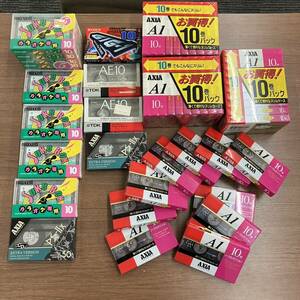 [M]* unused storage goods * cassette tape large amount set sale 55 piece AXIA maxell TDK SONY unopened music 