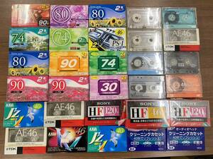 [M]* unused storage goods * cassette tape large amount set sale approximately 50ps.@ about unopened SONY