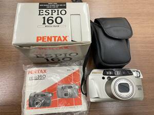 【M】◆動作未確認◆PENTAX ペンタックス ESPIO 160 コンパクトフィルムカメラ 専用ケース、箱付き　取扱説明書あり　