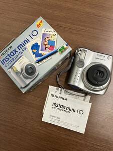 【M】動作確認済□FUJIFILM 富士フィルム instax mini 10 インスタントカメラ チェキ ポラロイド□撮影OK□箱・説明書付き