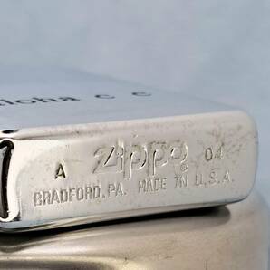 1000円～ zippo 美品 aloha c c アロハカントリークラブ HAWAII ハワイアン シルバー SILVER color ジッポー オイルライター USA 014の画像3