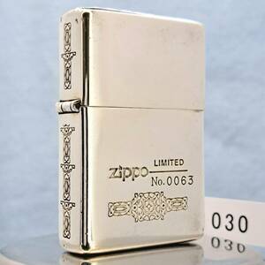 1000円～ zippo 美品 LIMITED EDITION №0063 限定品 4面加工 上面側面ベネチアン ビンテージ レプリカ 1999年製 ジッポー USA 030