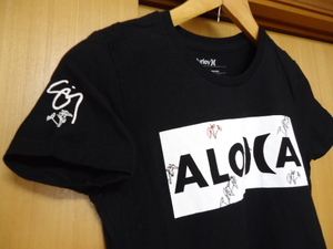 即決　ハワイ　Hurley　ハーレー　Ｔシャツ　黒色　レディース　Ｓ　ALOHA