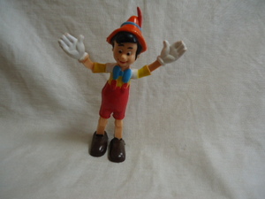 US 1980 period made woruto Disney Vintage Pinocchio 13.8 centimeter doll decoration thing 