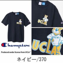 チャンピオン Champion メンズ T1011 ティーテンイレブン US Tシャツ C5-X301 UCLA カレッジTシャツ Lネイビー_画像1