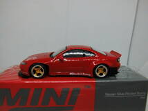 TMS MODEL MINI GT NISSAN SILVIA ROCKET BUNNY RED ミニGT ニッサン シルビア ロケットバニー レッド_画像4