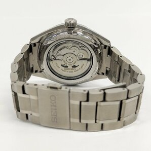 ●美品 セイコー 腕時計 SEIKO プレザージュ プレステージライン 6R21-01B0 SARW021 メンズ ホワイト文字盤 自動巻き 中古[ne]D12h4の画像5