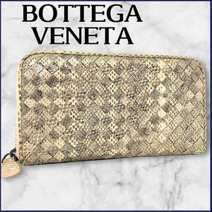 BOTTEGA VENETA ボッテガヴェネタ/イントレチャートパイソンレザー