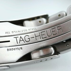 K04 TAG HEUER タグホイヤー プロフェッショナル 200ｍ クロノグラフ SS メンズ クオーツ時計 ホワイト文字盤 CG1112-0の画像10
