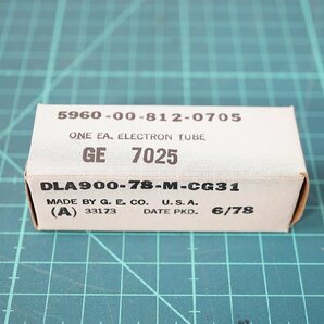 [NZ][D4256060] 未使用品 GENERAL ELECTRIC GE ゼネラルエレクトリック 7025 真空管 ５本セット 元箱付きの画像8