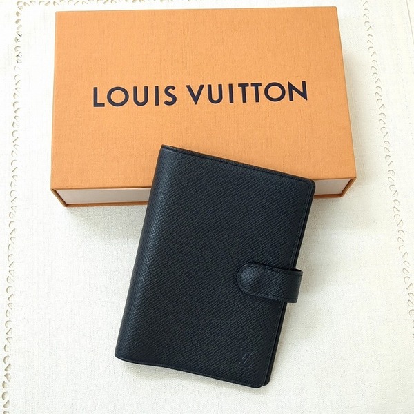 LOUIS VUITTON ルイヴィトン タイガ アジェンダ ポッシュ 手帳カバースペイン製 R20426 ブラック