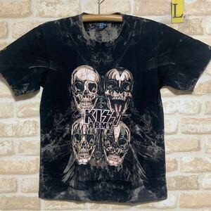 キッス　KISS Tシャツ　army Lサイズ　ロックバンド　タイダイ　絞り染め　ムラ染