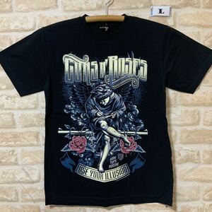 ガンズアンドローゼズ　Tシャツ　Lサイズ　管2779 ンズ・アンド・ローゼズ（Guns N' Roses/略称GN'R）アメリカ合衆国出身のロック・バンド