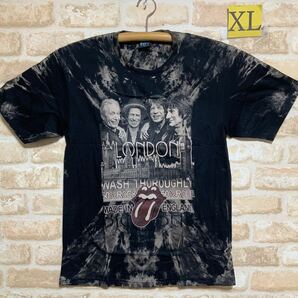 ローリングストーンズ　Tシャツ　XLサイズ　The Rolling Stones ロックバンド　タイダイ　絞り染め　ムラ染