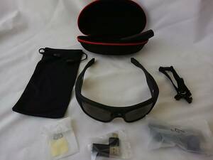 GOGLOO E10 BLACK wearable camera sports sunglasses manual less almost unused 