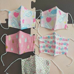 立体マスク　ハンドメイド　子供　女の子②