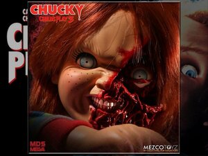 チャイルドプレイ/メガスケール・トーキング・フィギュア/ピザフェイス・チャッキー/CHILD'S PLAY/メズコトイズ/グッドガイ人形/ホラー映画