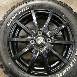 【165/65R14】23年製 NANKANG 4×4WD M/Tマッドタイヤ＆【14×4.5J+44 PCD100 4H】アルミホイール 4本の画像7