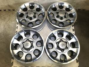 FJクルーザー【17×7.5J+15 PCD139.7 6H】トヨタ純正アルミホイール 4本 　TOYOTA