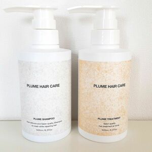 【新品・未開封】PLUME プリュムヘアケア シャンプー300ml、トリートメント300ml