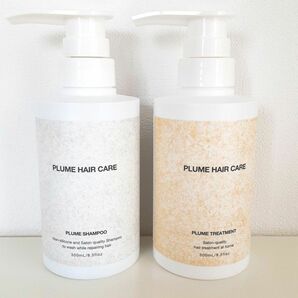 【新品・未開封】PLUME プリュムヘアケア シャンプー300ml、トリートメント300ml