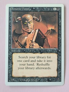 [MTG]悪魔の教示者/Demonic Tutor(3ED/リバイズド)英語版