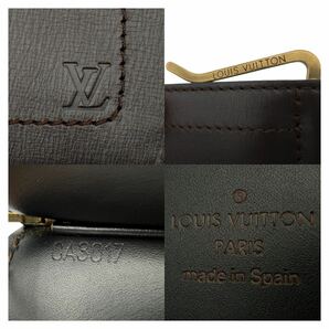 LOUIS VUITTON ルイヴィトン ユタ ポルトフォイユパンス M95454 二つ折りマネークリップ ダークブラウン メンズ 札入れの画像7