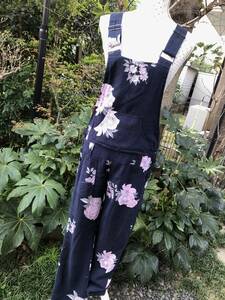 RODEO CROWNS navy overall overall S~M beautiful goods postage 230 jpy 