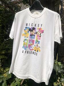 ディズニー　ミッキーマウス・ミニーマウス・ドナルドダック・デイジー・プルート・グーフィー　Tシャツ　大きいサイズ３L　美品　そう