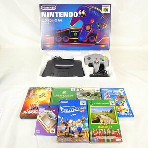 動作品 N64 本体・カセット 6本セット ニンテンドー64 任天堂 NINTENDO ワイルド チョッパーズ 他 外箱等付属 中古■DZ289s■