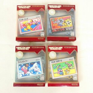 GBA ソフト 4点セット ボンバーマン アイスクライマー マリオブラザーズ 他 外箱 取説付 アドバンス ファミコンミニ 中古■DZ288s■