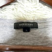 BURBERRY LONDON バーバリーロンドン Tシャツ 半袖 ブランドロゴ グレー 灰色 サイズ3_画像5