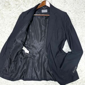 ZARA ザラ テーラードジャケット ブレザー ネイビー 濃紺 コットン素材 Mサイズ