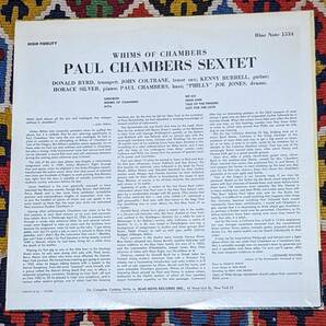 50's BLUE NOTE ポール・チェンバース Paul Chambers Sextet (国内盤 LP)/ ウィムス・オブ・チェンバース GXK8018(M) 1956年録音の画像3
