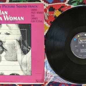 60's  サントラ「 男と女」 音楽 フランシス・レイ Francis Lai ピエール・バルー(US盤 LP)/ A Man And A Woman W-91032 1966年の画像7