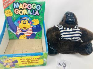 ④junk　Magogo ゴリラ ぬいぐるみ　緑色 踊る　歌う　ヴィンテージ レトロ　gorilla　Macarena