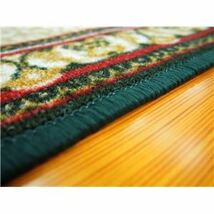 【新品】ラグマット 絨毯 約80cm×340cm ベージュ 洗える 滑りにくい 防キズ 防音 お手入れ簡単 タフトプリント リビング ダイニング_画像6