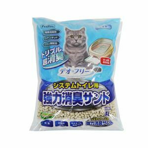 【新品】（まとめ）デオフリー システムトイレ用強力消臭サンド4L【×2セット】 (猫砂)