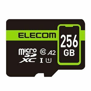 【新品】エレコム スマホ用 microSDXC メモリカード MF-SP256GU11A2R