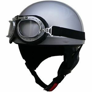 【新品】リード工業 （LEAD） ハーフヘルメット CR750 シルバー フリー