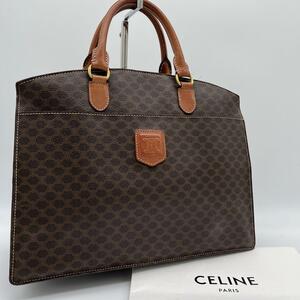 CELINE セリーヌ ハンドバッグ トートバッグ マカダム柄 ブラゾン トリオンフ ロゴ 手提げ ビジネス 通勤 通学 メンズ レディース 自立