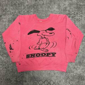 Vintage 60s MAYO SPRUCE SNOOPY Sweatshirt メイヨー スプルース スヌーピー ダンシング ピンク 60年代 ヴィンテージ ビンテージ