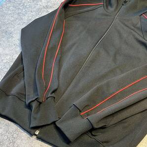 Vintage 70s 80s PUMA Track Jacket プーマ トラックジャケット ジャージ 肉付き 身付き ブラック レッド 70年代 80年代 ヴィンテージの画像6